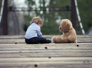 Boy with Teddy Bear for emotional triggers